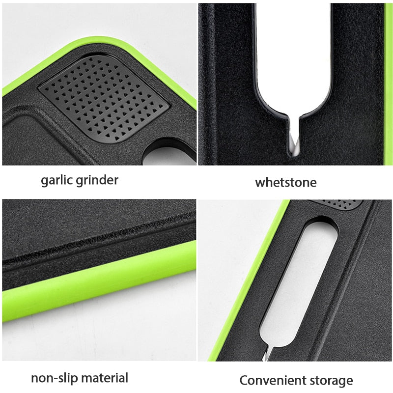 Cutting Board With Knife Sharpener - The Kitchen Solution